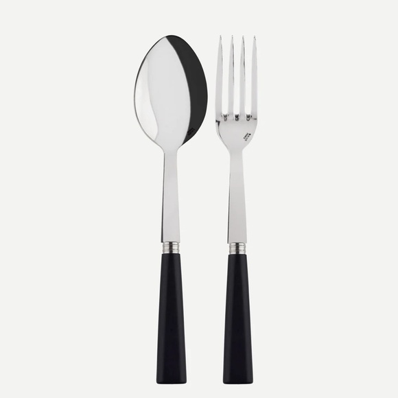 Sabre Paris two piece serving set, Nature, Black press wood - Picture 1 of 6